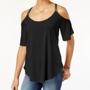 Jessica Simpson cold shoulder top